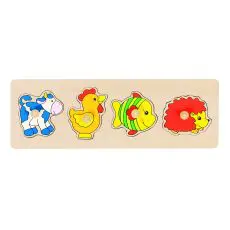 Puzzle krowa, kura