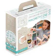 Drewniane Klocki Magnetyczne Kooglo K3050N Basic Natural