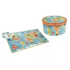 Scratch, Puzzle Mapa Świata i Zwierzęta