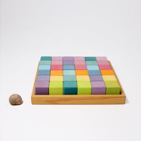 Kwadrat z 36 pastelowymi kostkami 1+, Grimm's