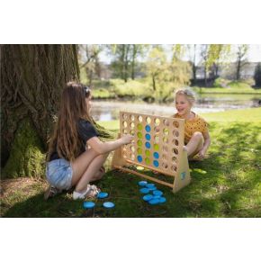 BS Toys, Gra 4 w Rzędzie Niebiesko-Zielone XL