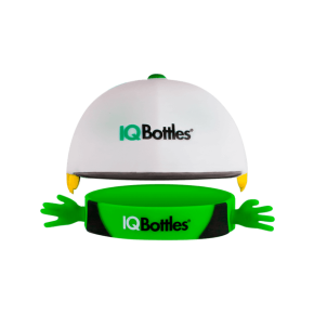 IQBottles, Bidon-butelka 2w1 Blue/Yellow cap