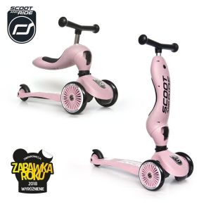 Hulajnoga i jeździk 2 w 1 - SCOOTANDRIDE Highwaykick 1 2w1 Rose