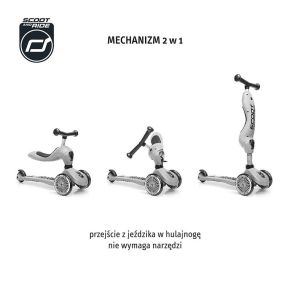 Hulajnoga i jeździk 2 w 1 - SCOOTANDRIDE Highwaykick 1 2w1 Forest