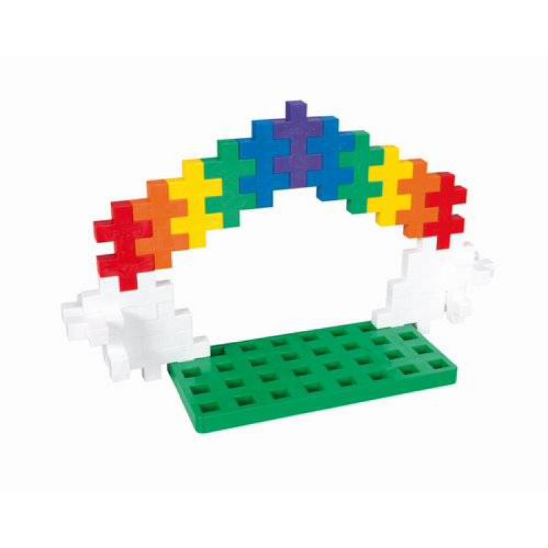 Plus-Plus, Midi MIX 60 szt. i płytka - Learn to build