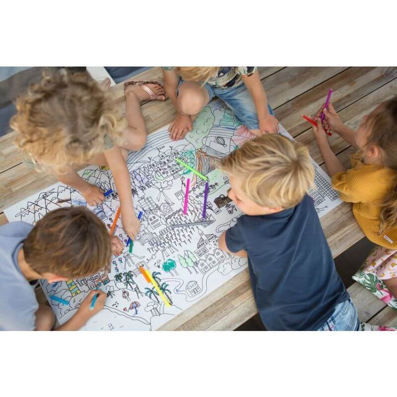 BS Toys, Kolorowanka materiałowa podłogowa XL (60 x 100 cm)
