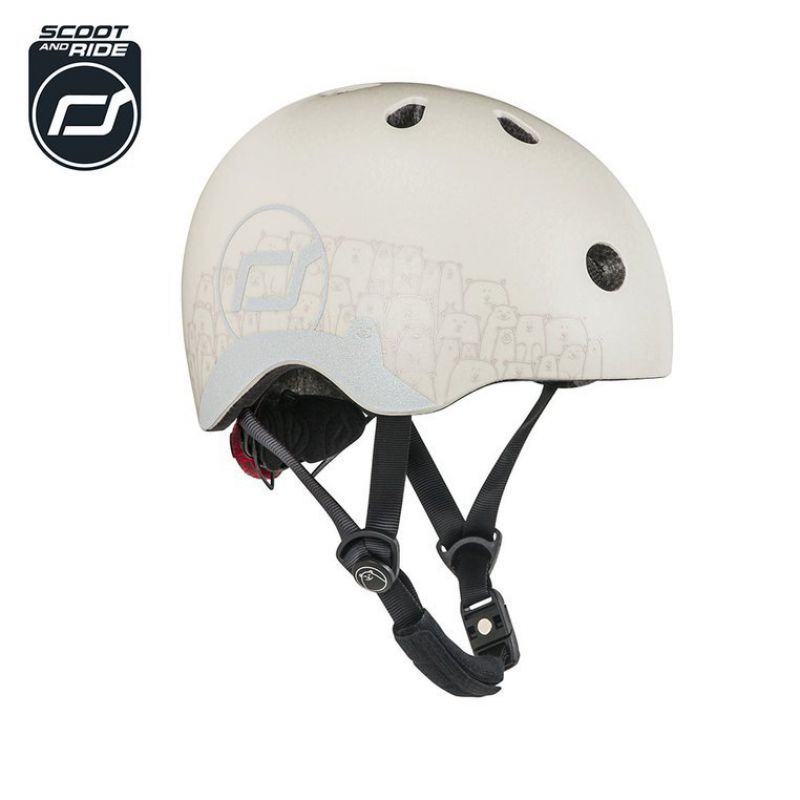 SCOOTANDRIDE Kask XXS-S dla dzieci 1-5 lat Ash Bear